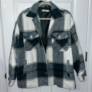 Edikted Oversized Plaid Shacket
